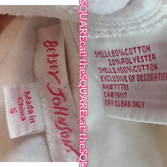 🍒 2 piece SET! Betsey Johnson cherry fruit embroidery hoodie & strapless romper - Picture 14 of 15